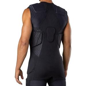 High Quality Padded Shirts American Football Protection Padded Shirts Sports Training Gym Fitness American Football Padded Top - Product Image 2