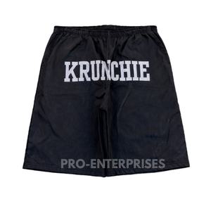 กางเกงขาสั้นวินด์เบรกเกอร์ปักลายสำหรับผู้ชาย โพลีเอสเตอร์ 100% เอวยางยืด ผ้าทอเนื้อแน่น ระบายอากาศได้ดี - Product Image 3