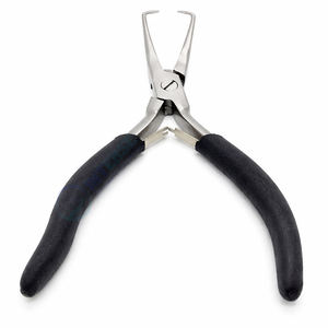 Pinzas de Alta Calidad de 5 Pulgadas de Acero Inoxidable, Ligeras y Reutilizables para Remover Extensiones de Cabello, Mango Negro, Seguras y Eficientes - Product Image 3