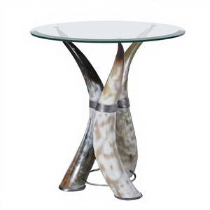 Chaise et table en corne naturelle sculptée, design romantique, fabriquées en usine, écologiques, durables, pour mariage, extérieur, jardin, maison, salle à manger - Product Image 5