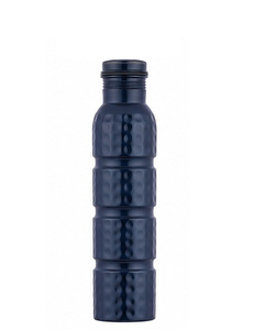ขวดน้ำโลหะทองแดงเคลือบสีขาวลายตอก - Product Image 3