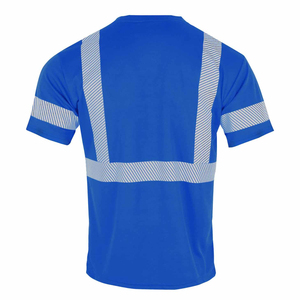 Camisetas de Seguridad de Alta Visibilidad ANSI Clase 1, Cinta Reflectante, Tejido Resistente al Agua, Logotipo Personalizado, Servicio OEM - Product Image 5