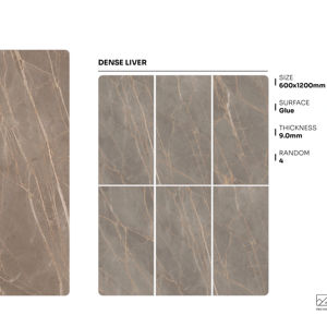 Azulejos de porcelana de alta calidad con superficie adhesiva, tamaño 600x1200, azulejos grandes para pisos y paredes para proyectos residenciales - Product Image 1