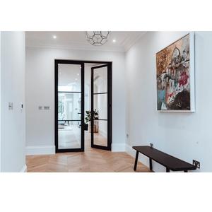 Porte coupe-feu moderne vitrée la plus vendue avec âme pleine et verre ignifuge pour entrées de bureaux, disponible à prix compétitif - Product Image 4