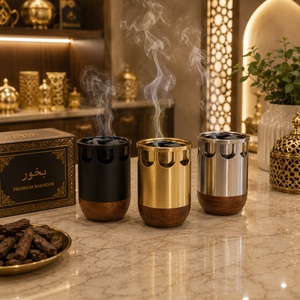 New Arrival Metal <b>Oud</b> Burner Modern Eco Friendly Arabic <b>Bakhoor</b> Polish Finished Incense Holder Religious Hand-made Luxury Eid - Product Image 2