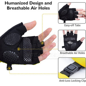 Premium Cycling Gloves With Anti <b>Slip</b> Palm Design Lightweight Material For Cycling Training And Outdoor Riding Apparel - Product Image 4