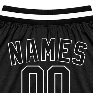 Shorts de basket-ball en mesh sublimé noir pour hommes, légers, en polyester, pour l'entraînement et les matchs, uniforme d'équipe - Product Image 6