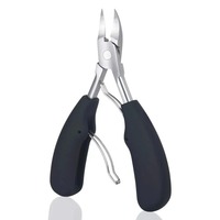 Kit de coupe-ongles pour ongles incarnés et épais en acier inoxydable, robuste, avec coupe-ongles courbé de qualité podologique et coupe-peaux mortes