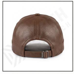 หมวกเบสบอลหนังวัวคุณภาพสูงสำหรับผู้ชายดีไซน์ใหม่แบบลำลองสำหรับกลางแจ้งพร้อมปัก3D - Product Image 3