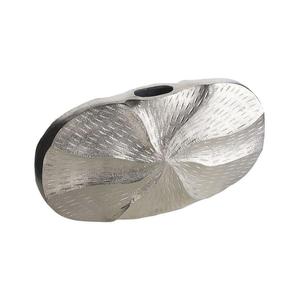 Jarrón moderno de aluminio para mesa, hecho a mano, con diseño geométrico tejido, acabado plateado, jarrón para flores, jarrones para decoración del hogar, artesanías de metal. - Product Image 4