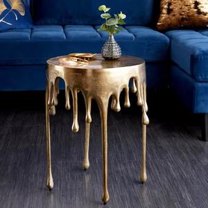 Table d'appoint en Aluminium nickelé pour salon, Table d'extrémité en Aluminium de haute qualité pour hôtels et restaurants - Product Image 5