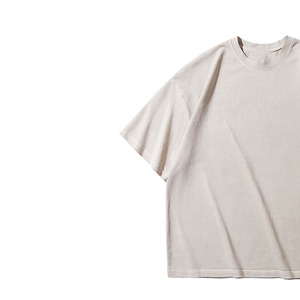 Camiseta de Cuello Redondo de Algodón Tejido Lavado Estilo Retro para Hombre, Efecto Vintage, Corte Regular, Ecológica, para Moda Urbana Diaria - Product Image 4
