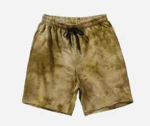 Shorts deportivos sin costuras con efecto tie-dye para hombre, elásticos, con control de abdomen, para fitness, gimnasio y entrenamiento. - Product Image 2