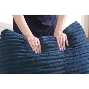 Divano Accogliente per Soggiorno con 2 Cuscini Decorativi e Pouf, Seduta Profonda - Product Image 6