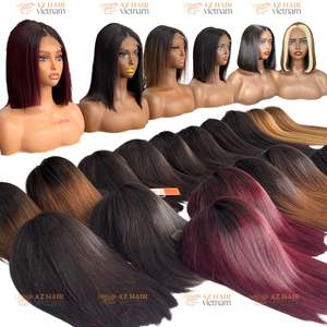 Europa estándar 100% pelucas de cabello humano vietnamita Real sin pegamento Color negro Natural peluca recta de hueso de longitud completa precio al por mayor - Product Image 2