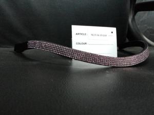 Bandeau à sourcils en cuir de qualité supérieure avec cristaux Bling pour produits pour chevaux. - Product Image 3