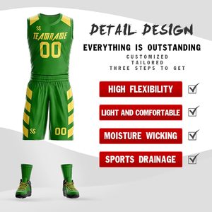 Proveedor de Uniformes de Baloncesto, Fabricante OEM, Logotipo Personalizado, Sublimación, Transpirable, Secado Rápido, Conjunto de Uniforme Deportivo de Poliéster - Product Image 2