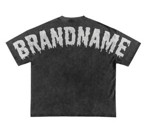 T-shirt surdimensionné personnalisable pour homme, coupe décontractée, style vintage, 100 % coton, impression DTG, tricoté, vierge, avec lettres personnalisables - Product Image 4