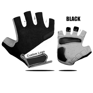 Guantes Deportivos Unisex Baratos, Medios Dedos, Acolchados en la Palma, Recubiertos de Poliuretano, Transpirables, Resistentes al Desgaste, con Cierre de Velcro - Product Image 1