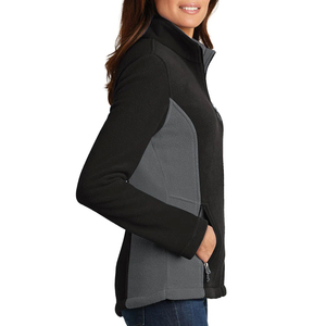 Chaqueta de Forro Polar para Mujer, Cierre de Cremallera, Color Sólido, Ligera, Corte Regular, Ropa de Otoño para Exteriores, Material de Poliéster, con Bolsillos - Product Image 6
