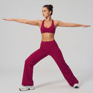 Nouvel ensemble de sport 2 pièces pour femme 2026 : soutien-gorge de sport à armatures et leggings taille haute respirants pour le fitness et le yoga - Product Image 1