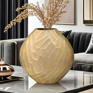 แจกันดอกไม้โลหะอลูมิเนียมงานแฮนด์เมดคุณภาพสูง - Product Image 2