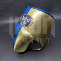 Protège-entrejambe personnalisables de haute qualité « No Boxing No Life » en cuir de vachette de première qualité, lacés, avec rembourrage épais à 4 couches, anti-humidité pour la boxe