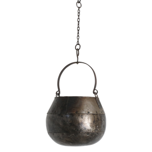 Maceta Colgante Grande de Hierro Estilo Vintage Dolchi, Florero Decorativo para Balcón, Jardín, Casa de Campo, Hotel, Entrada, Sala de Estar - Product Image 1