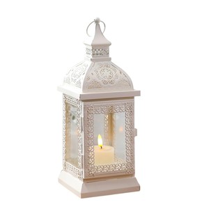 Wholesale Moroccan Style <b>Metal</b> <b>Candle</b> Lantern Vintage <b>Black</b> Iron Decorative Hanging Lantern <b>Candle</b> <b>Holder</b> For Wedding Centertop - Product Image 2