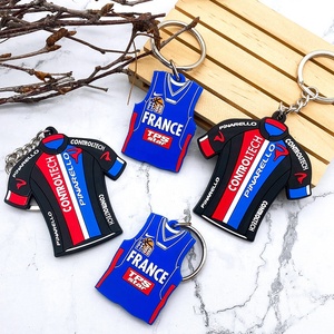 Cadeau en caoutchouc 2D avec logo personnalisé en PVC souple promotionnel Porte-clés avec logo personnalisé - Product Image 3