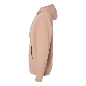 Sweat à capuche décontracté pour homme en molleton de coton pêche, coupe classique, couleur unie, avec poche kangourou, style streetwear - Product Image 5
