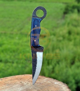 Cuchillo de Supervivencia de Acero Forjado, Cuchillo de Caza Hecho a Mano con Hoja Fija y Mango de Madera Pukka, Herramienta de Supervivencia para Campamento - Product Image 3