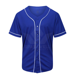 Maillot de baseball jaune personnalisé unisexe à manches courtes, col en V, boutons sur le devant, respirant, imprimé par sublimation, motif 3D, polyester, sport - Product Image 2