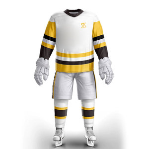 Uniforme de Hockey sobre Hielo para Adultos, MOQ Bajo, Transpirable, de Poliéster, Venta Caliente - Product Image 1