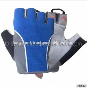 Gants d'équitation en cuir demi-doigts avec revêtement en polyuréthane, respirants, coupe-vent, légers, protection UV, pour l'extérieur - Product Image 3