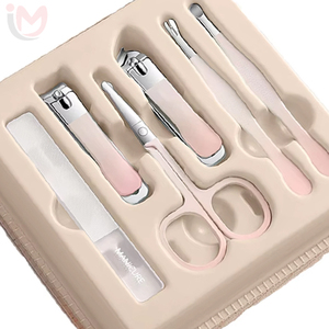 2026 Girl Gift Stainless Steel Manicure Set for Women with 5 in 1 <b>Nail</b> Clippers 6pcs Scissors Tools in Box - Product Image 3