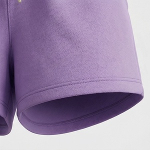 Conjunto de 2 Piezas para Mujer, Shorts de Punto Sólido, Manga Corta, Cuello Redondo, Corte Holgado, Informal, para Primavera/Verano, Largo por Encima de la Rodilla - Product Image 6
