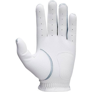 Gants de golf pour hommes de haute qualité avec cuir synthétique japonais de qualité supérieure, design extensible en denim blanc et bleu - Product Image 3