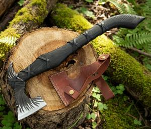 Hacha Vikinga Personalizada, Mango de Madera de Fresno Grabado, Decoración Medieval para Pared, Regalo para Padrinos de Boda, Regalo de Cumpleaños para Novio - Product Image 2