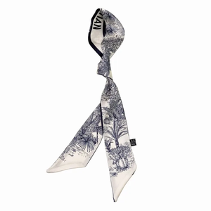 Pañuelo de Seda Sintética con Estampado de Selva de 120*5cm para Mujer, Modelo Nuevo de Primavera-Verano, Diadema Retro de Moda - Product Image 2