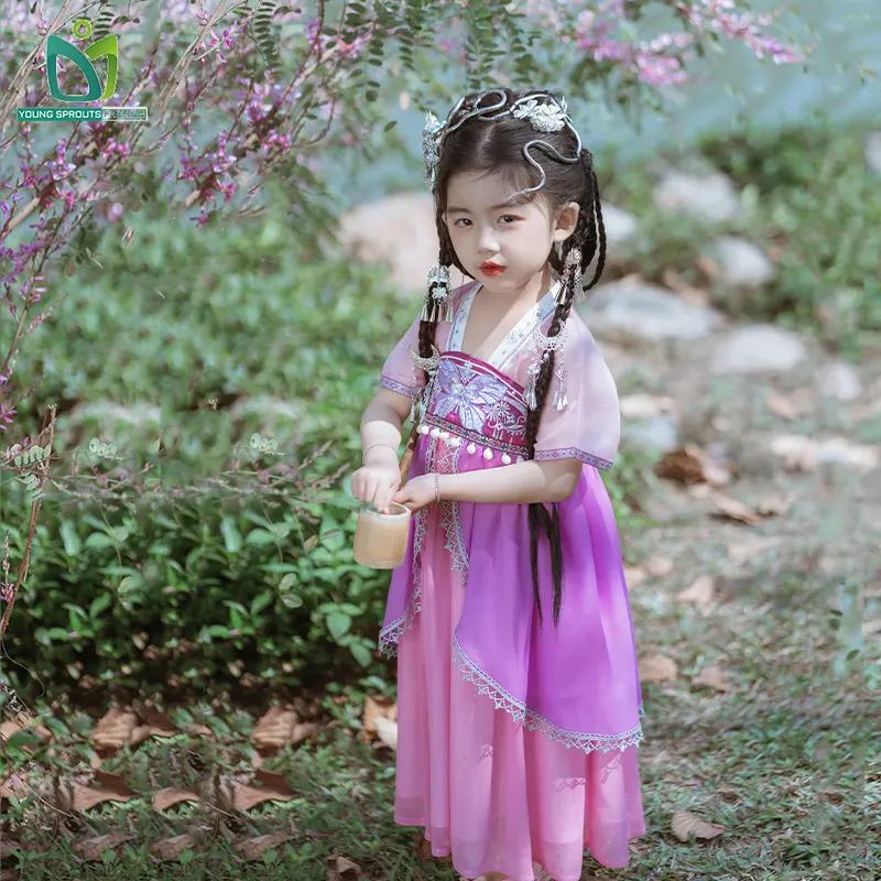 Tang-Dynastie-Kleid chinesischer Stil traditionelles chinesisches Hanfu-Kleid für Mädchen