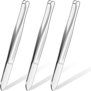 Professional Grade Stainless Steel Round Tip Eyebrow Tweezers Ultra Precision Hair <b>Removal</b> <b>Tool</b> for Salon & Personal Luxury Use - Product Image 1