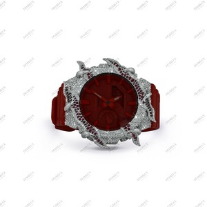 นาฬิกาหรู Thunder Bird Moissanite Diamond Iced-out ประดับเพชรเต็มเรือน พร้อมดีไซน์พรีเมียม เหมาะสำหรับเป็นของขวัญงานแต่งงานหรือหมั้น สำหรับทั้งชายและหญิง - Product Image 3