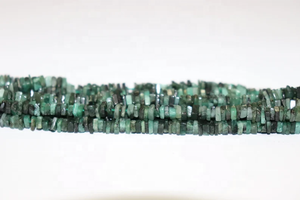 <b>Heishi</b> Square Emerald <b>Beads</b> Smooth Green Gemstones Plain Natural Strands for Jewelry Making Loose <b>Beads</b> - Product Image 4