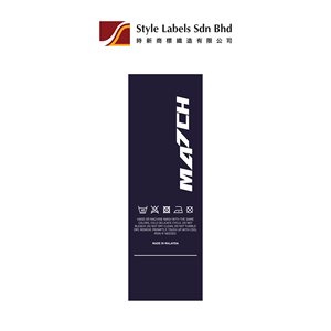 Étiquette personnalisée découpée au laser de qualité sur satin polyester pour étiquettes d'entretien lavables et image de marque élégante avec texture satinée brillante - Product Image 2