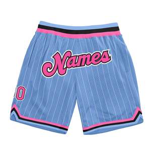 Pantalones Cortos de Baloncesto con Rayas Estampadas por Transferencia Térmica, con Logotipo Personalizado, Cintura Elástica de Spandex/Poliéster, Unisex - Product Image 2