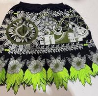 Jupes brodées pour femmes, best-sellers, de haute qualité, vêtements de mode, confortables, respirantes, en spandex/polyester, jupes décontractées