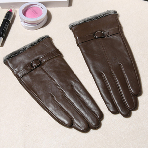 Guantes Largos de Piel de Oveja Negros Personalizados Unisex, Guantes Elegantes para Invierno, Deportes, Viajes, Negocios, Esquí y Ciclismo - Product Image 5