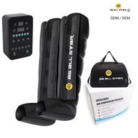 Masseur pour les pieds et les jambes, bottes de compression d'air à brancher, contrôle du temps, OEM ODM AS ALL STAR CE