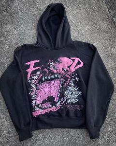 Sweat à capuche zippé vintage pour homme, en molleton épais, respirant, personnalisé, coupe oversize, en tissu éponge français, lavé et écologique, pour l'automne - Product Image 1